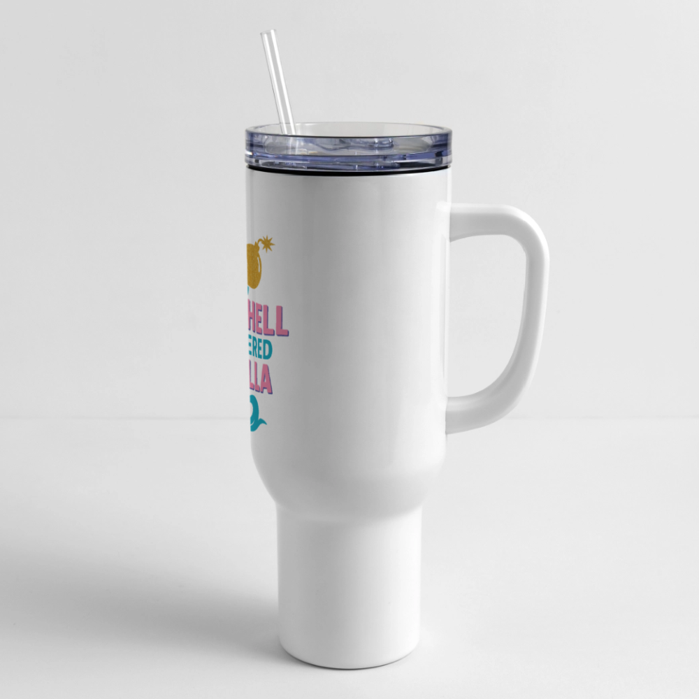 Love Island Inspired 40 oz Travel Tumbler - white