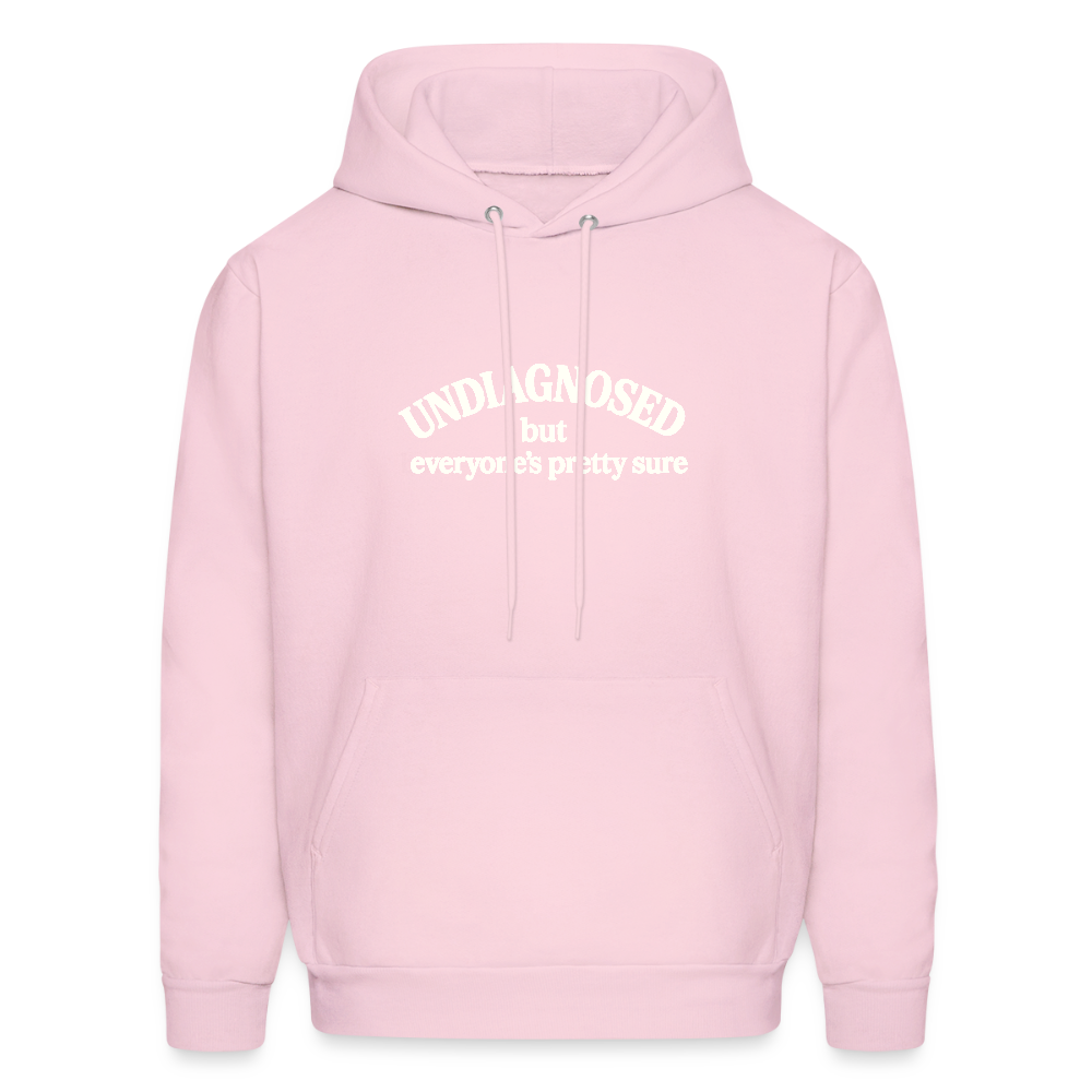 Men's mental health Hoodie - pale pink