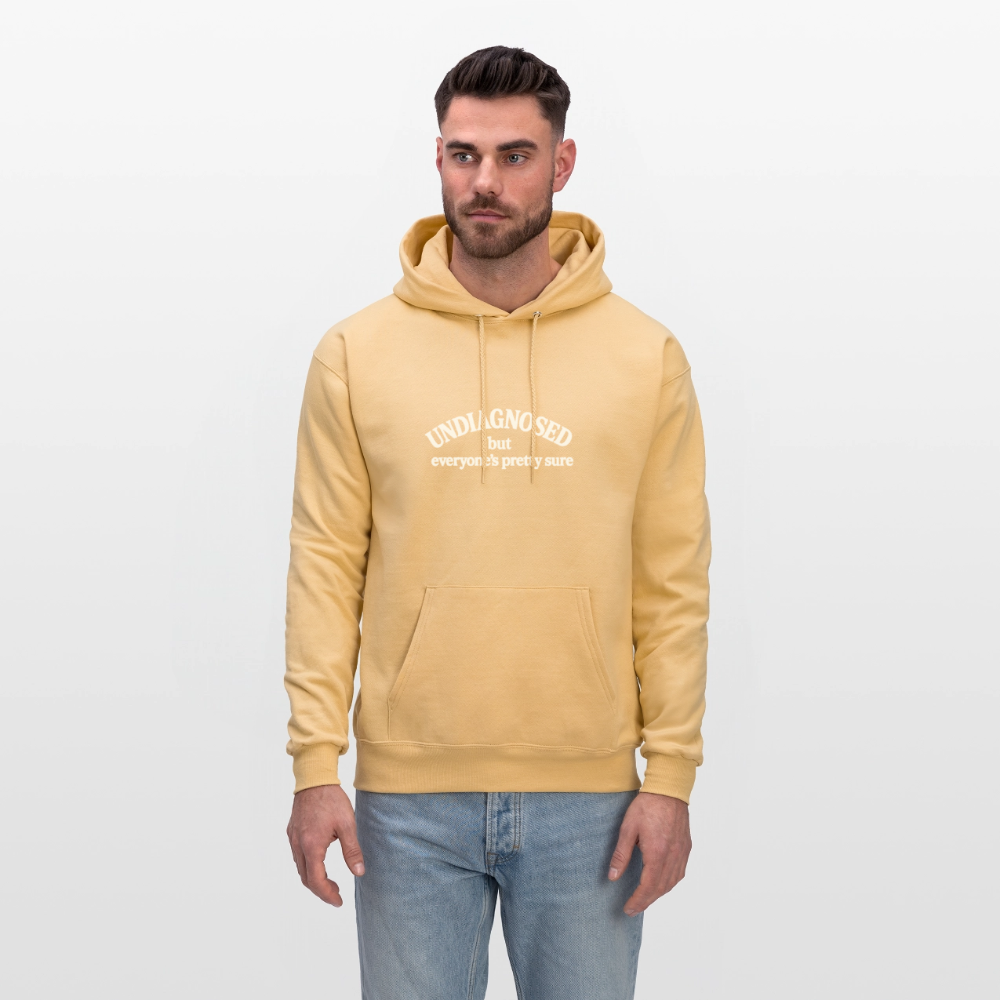 Men's mental health Hoodie - light gold