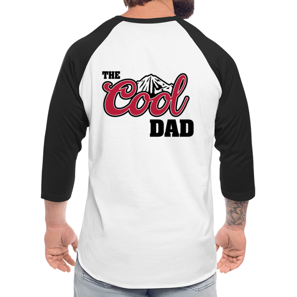 The Beer Dad Raglan - white/black