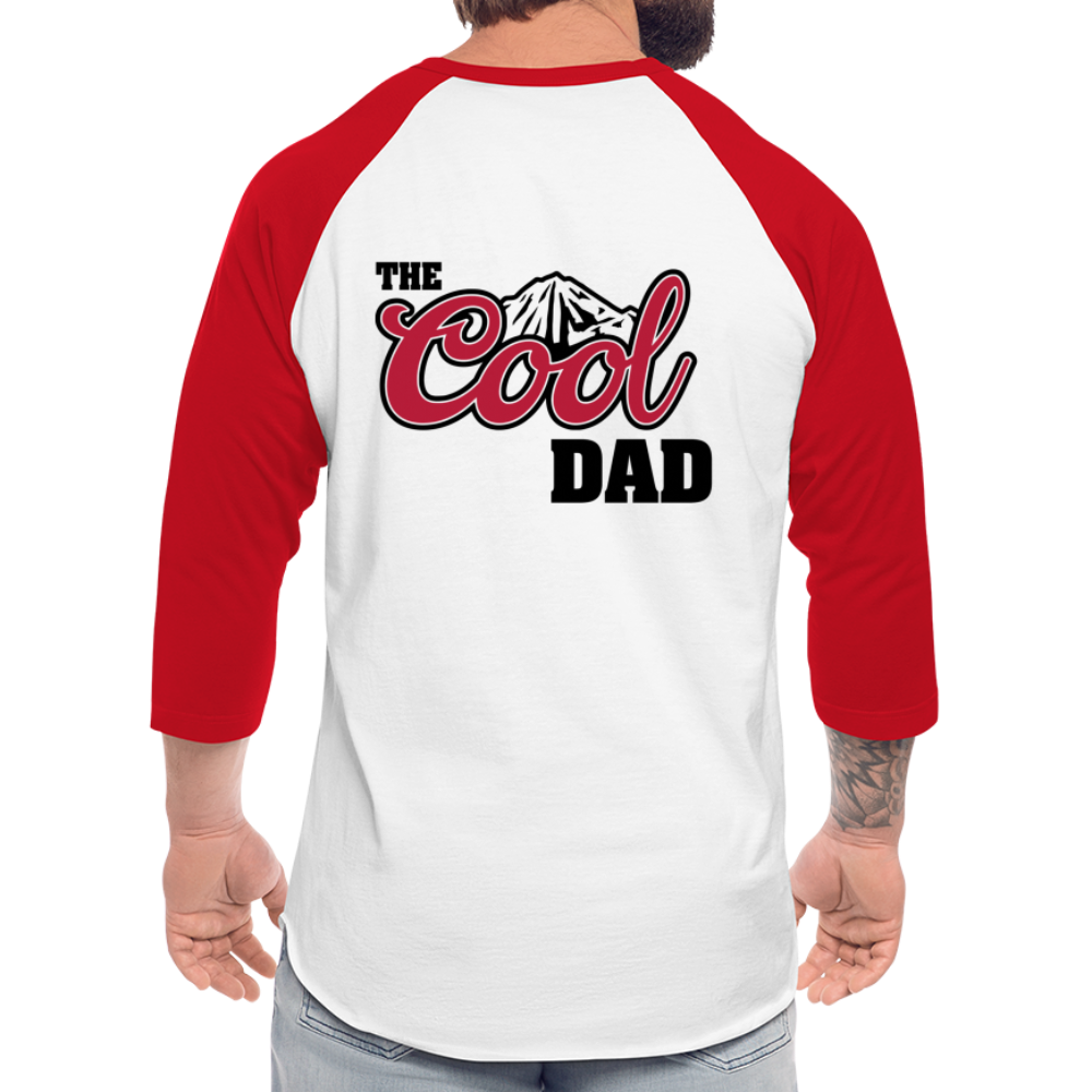 The Beer Dad Raglan - white/red
