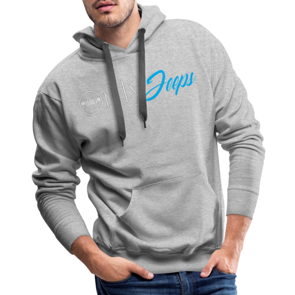 Only Jeeps Men’s Hoodie - heather grey