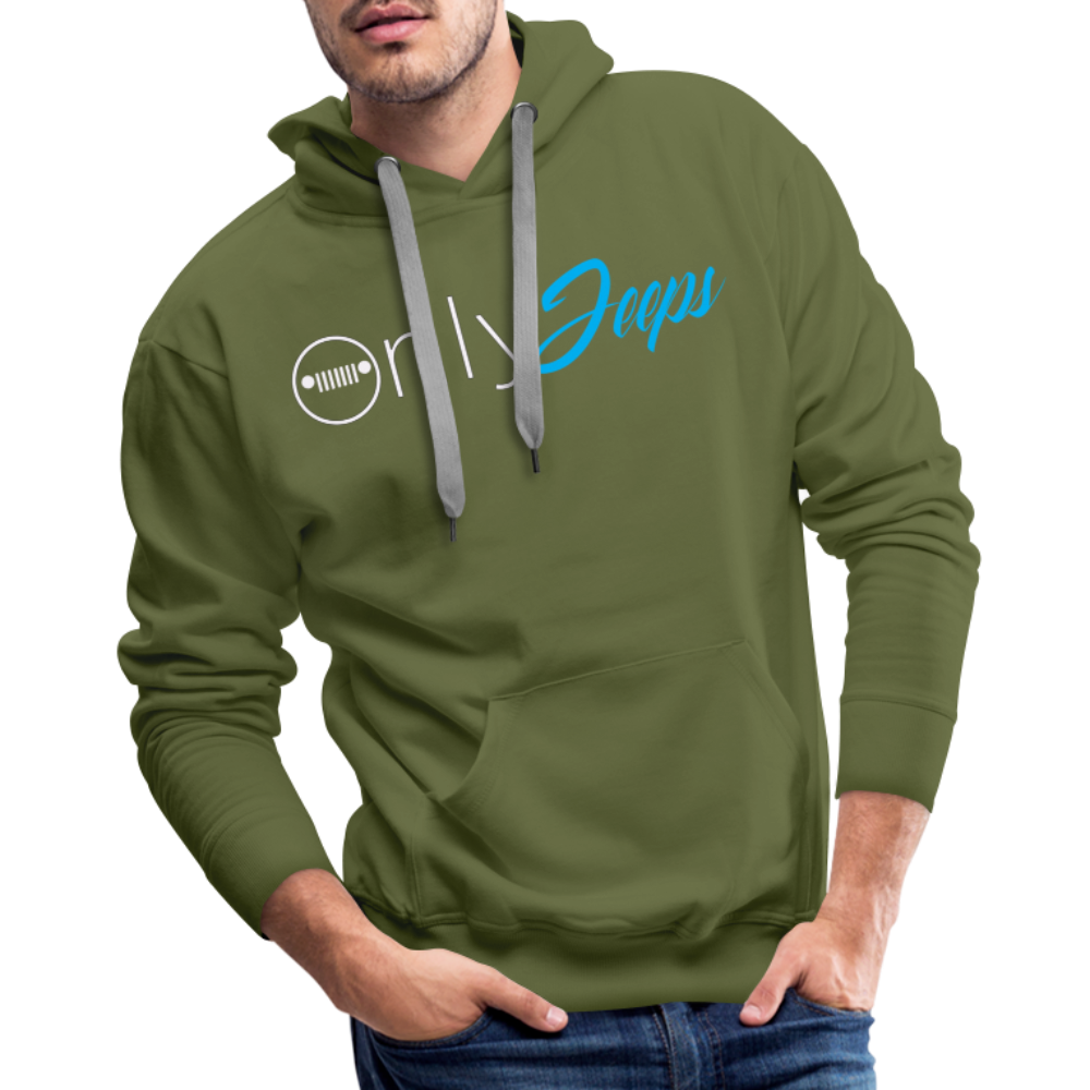 Only Jeeps Men’s Hoodie - olive green
