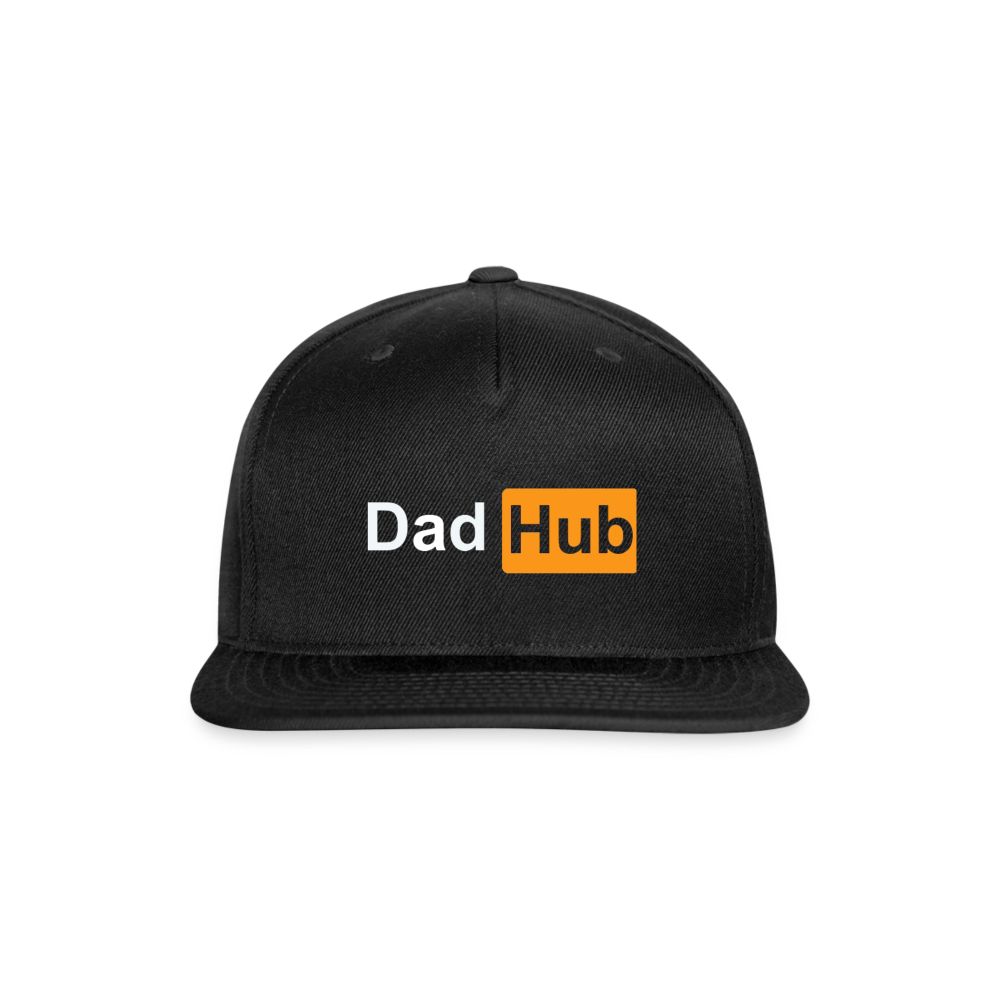 Dadhub Snapback Baseball Cap - black