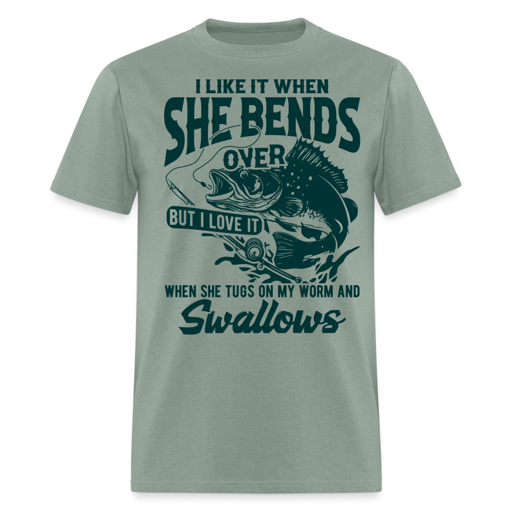 Swallow Worms Classic T-Shirt - sage
