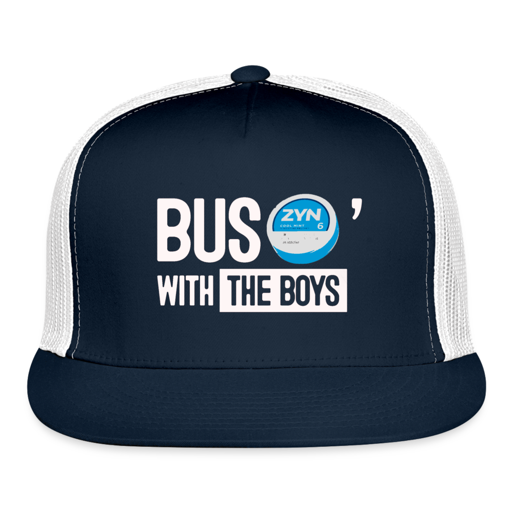 BusZyn Trucker Cap - navy/white