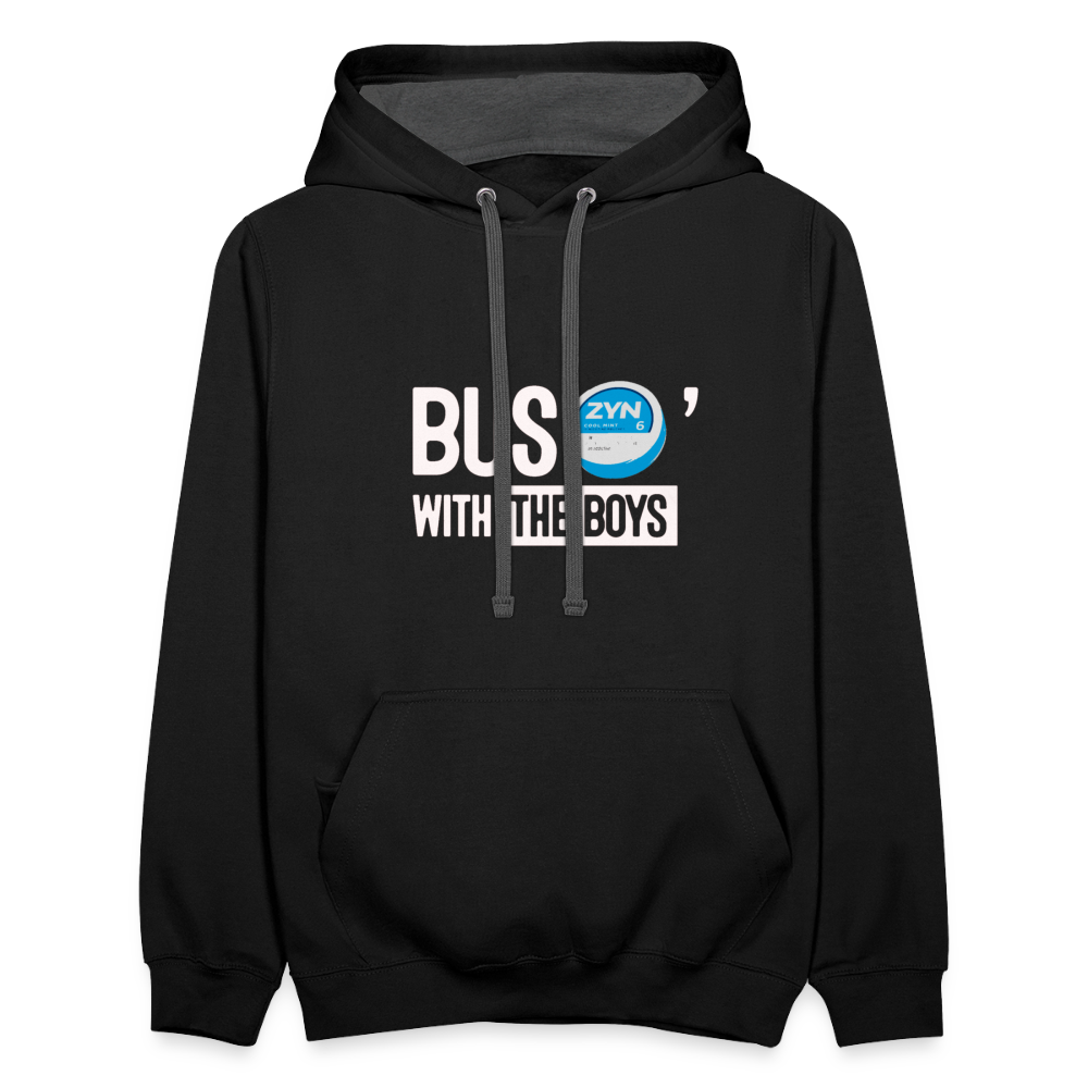 BusZyn Contrast Hoodie - black/asphalt
