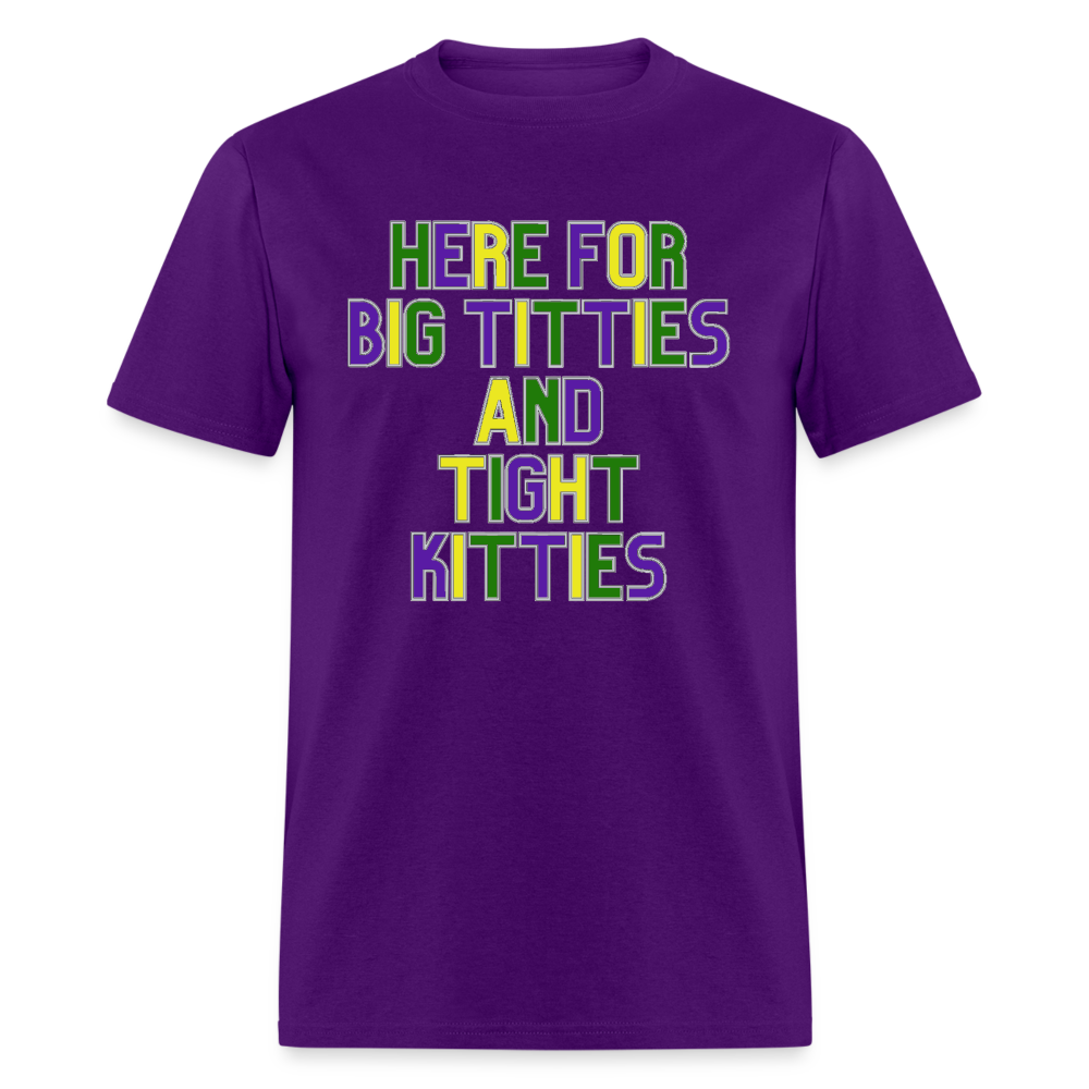 Mardi Gras Unisex Classic T-Shirt Hanes - purple