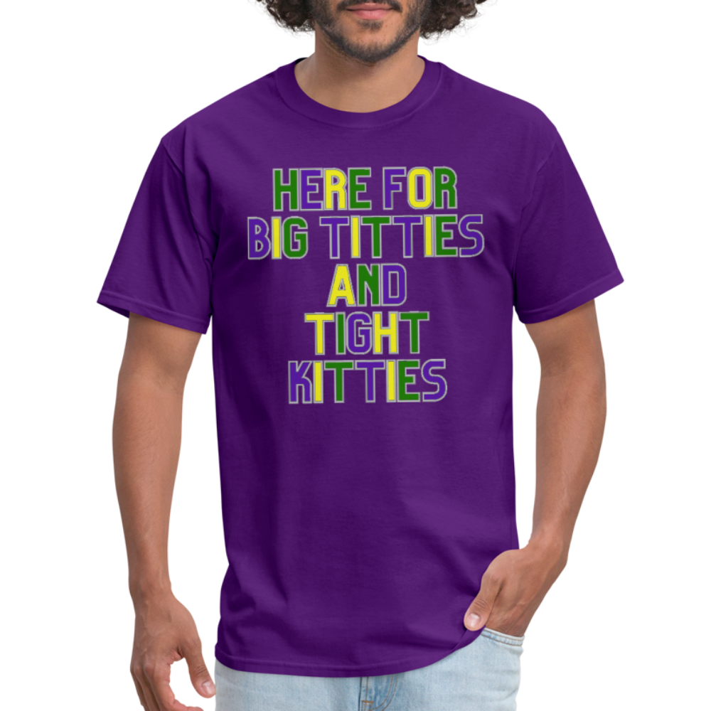 Mardi Gras Unisex Classic T-Shirt Hanes - purple