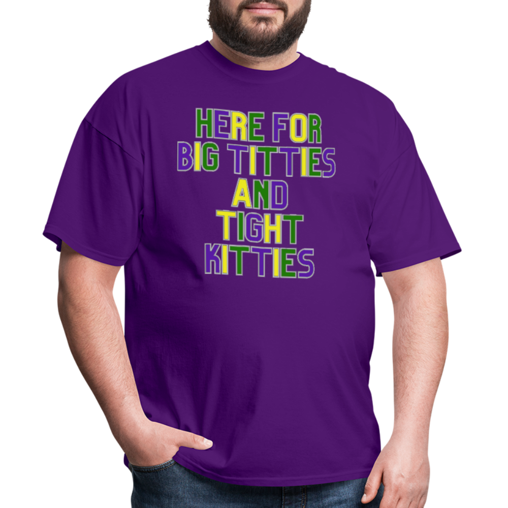 Mardi Gras Unisex Classic T-Shirt Hanes - purple