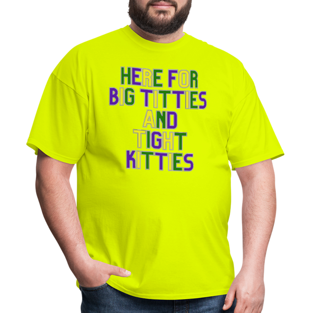 Mardi Gras Unisex Classic T-Shirt Hanes - safety green