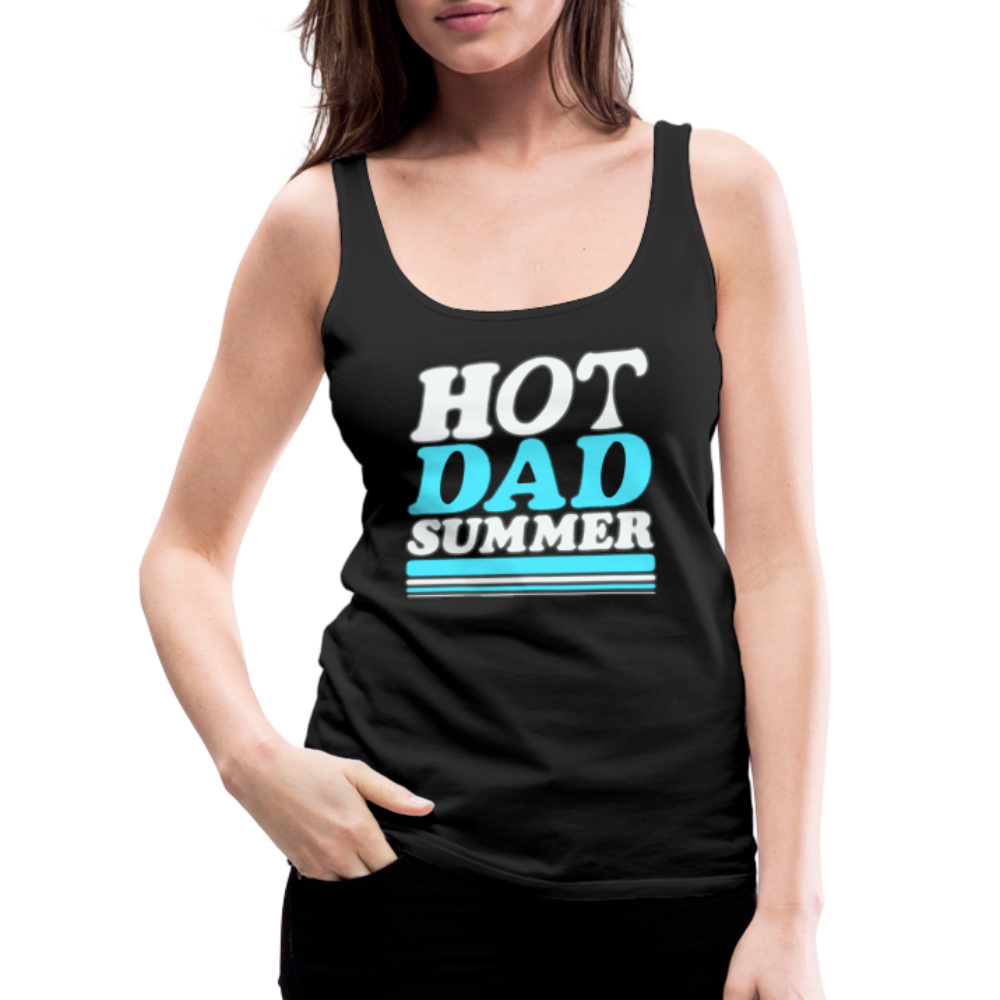 Hot dad summer Women’s Premium Tank Top - black