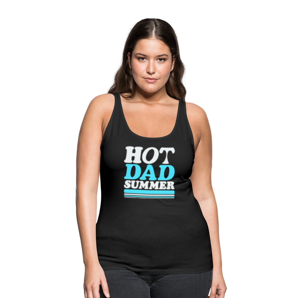 Hot dad summer Women’s Premium Tank Top - black