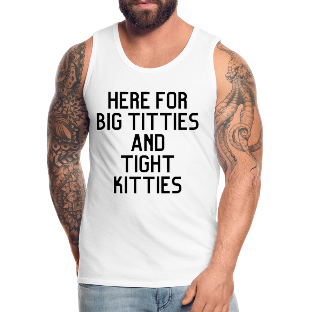 Lake vibes Men’s Premium Tank - white