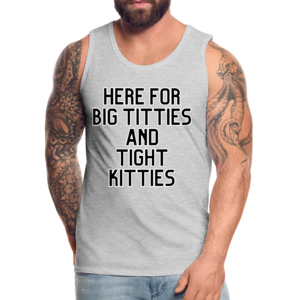 Lake vibes Men’s Premium Tank - heather gray