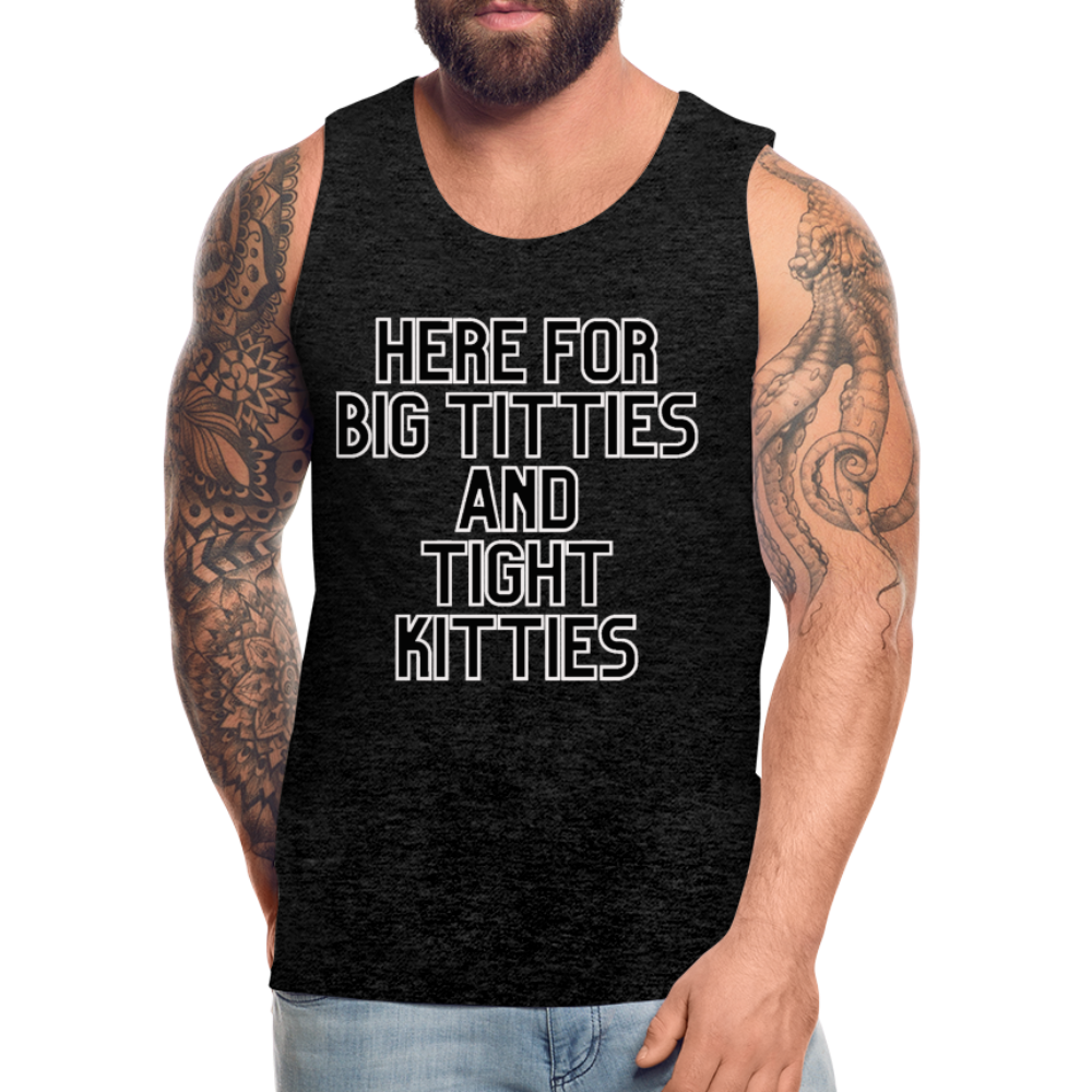 Lake vibes Men’s Premium Tank - charcoal grey