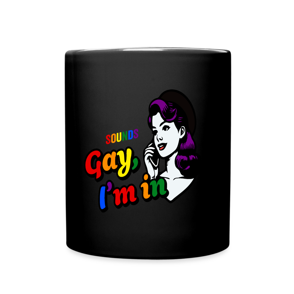 Sounds Gay Full Color Mug - black