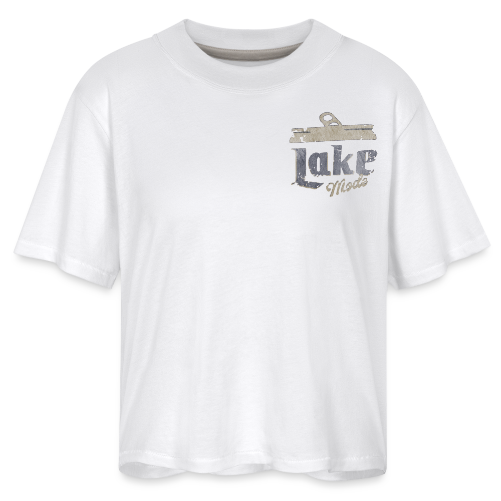 Lake mode Women's Boxy Tee - white