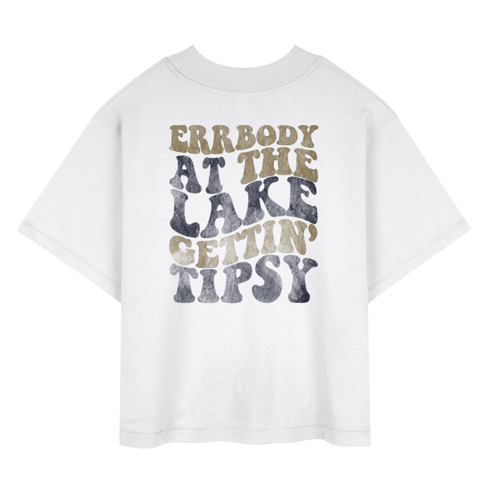 Lake mode Women's Boxy Tee - white
