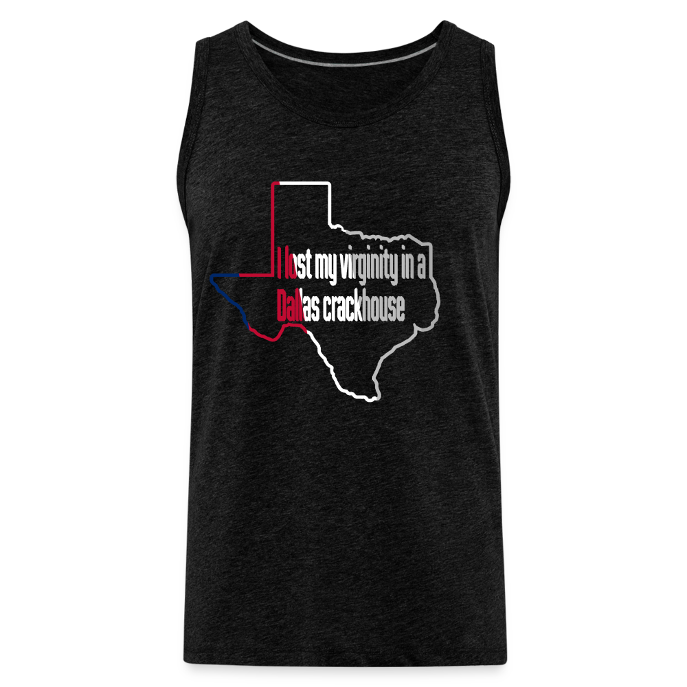 Dallas Virginity Men’s Premium Tank - charcoal grey