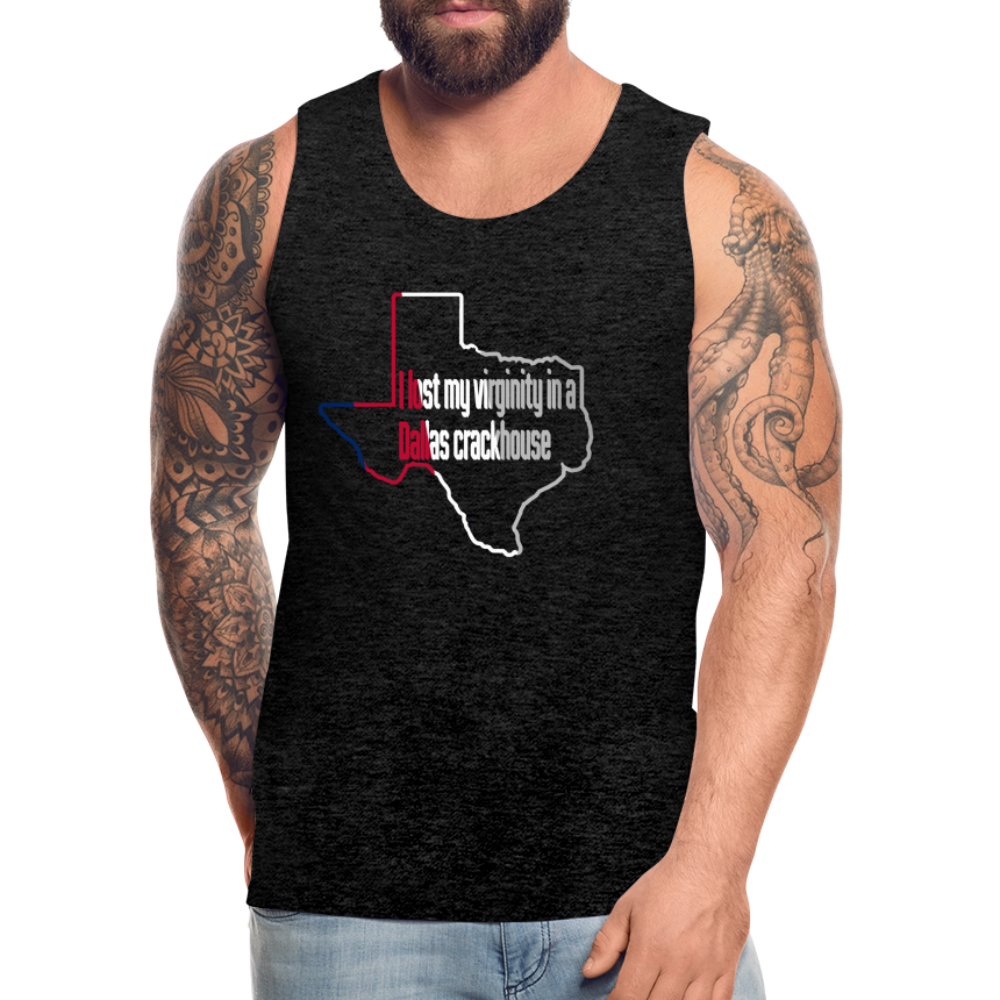 Dallas Virginity Men’s Premium Tank - charcoal grey