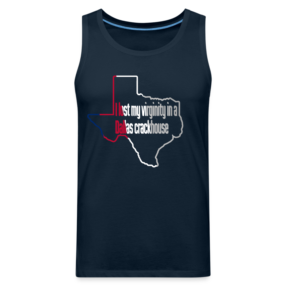 Dallas Virginity Men’s Premium Tank - deep navy