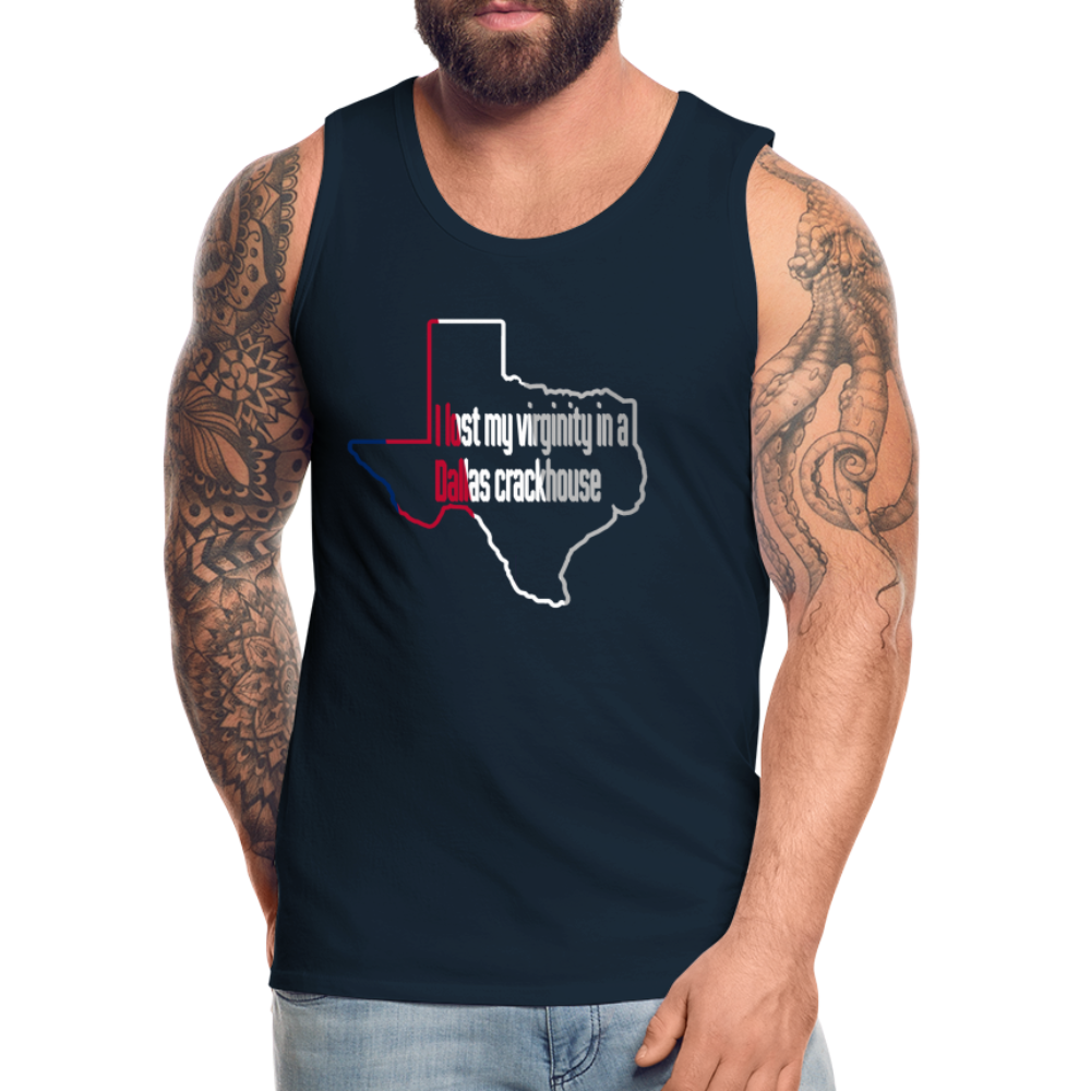 Dallas Virginity Men’s Premium Tank - deep navy