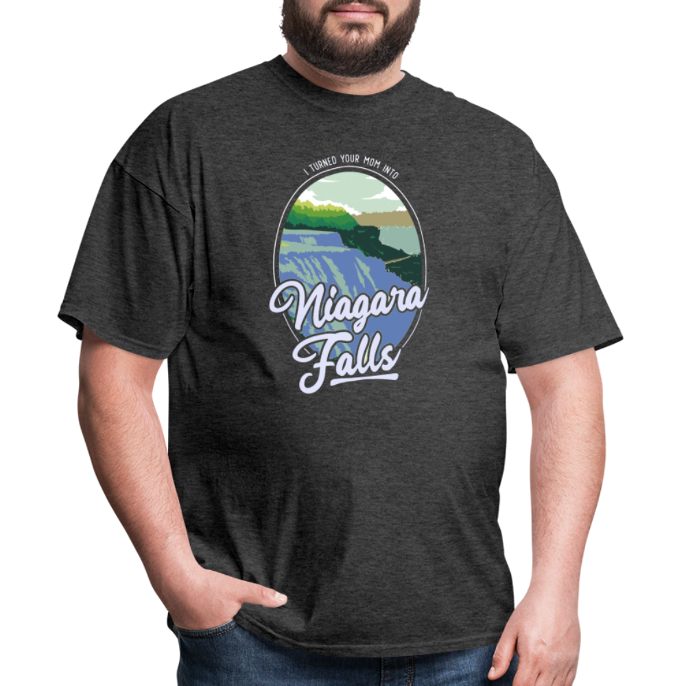 Niagara Falls funny T-shirt - heather black