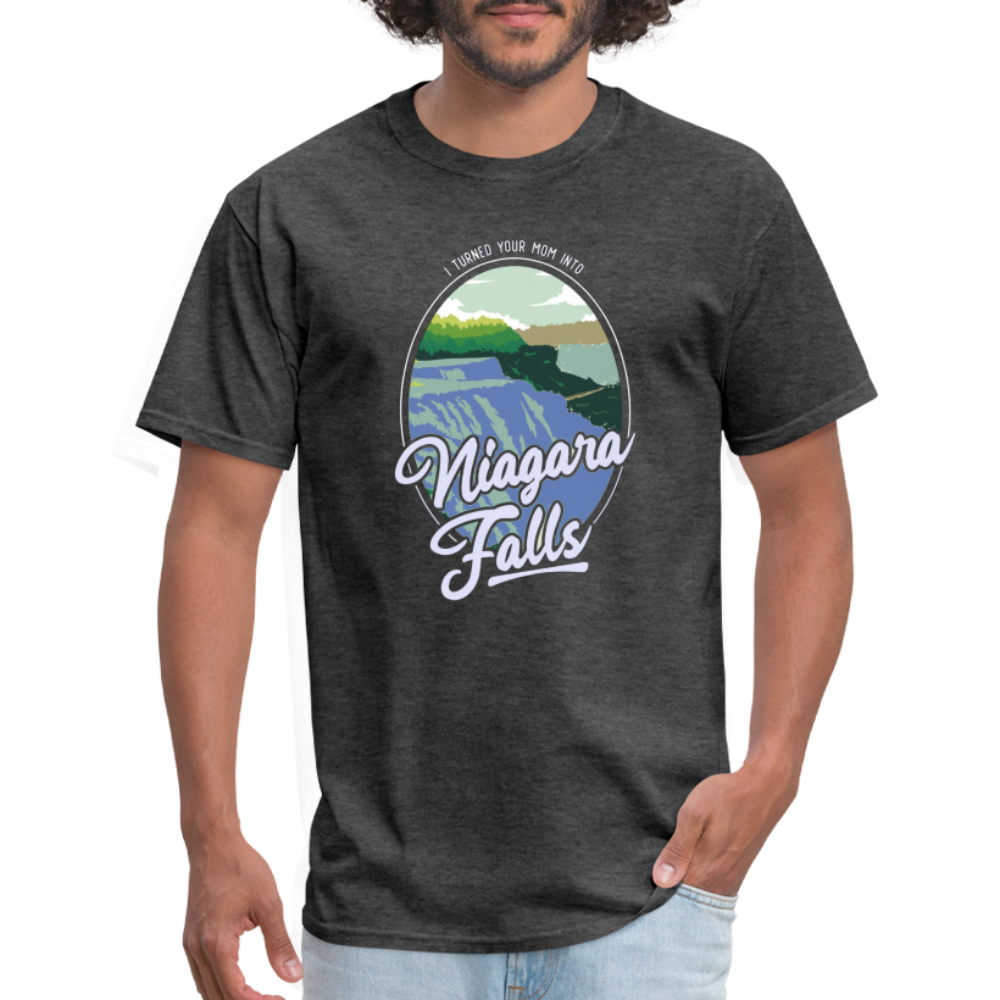 Niagara Falls funny T-shirt - heather black