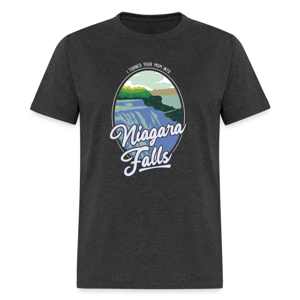 Niagara Falls funny T-shirt - heather black