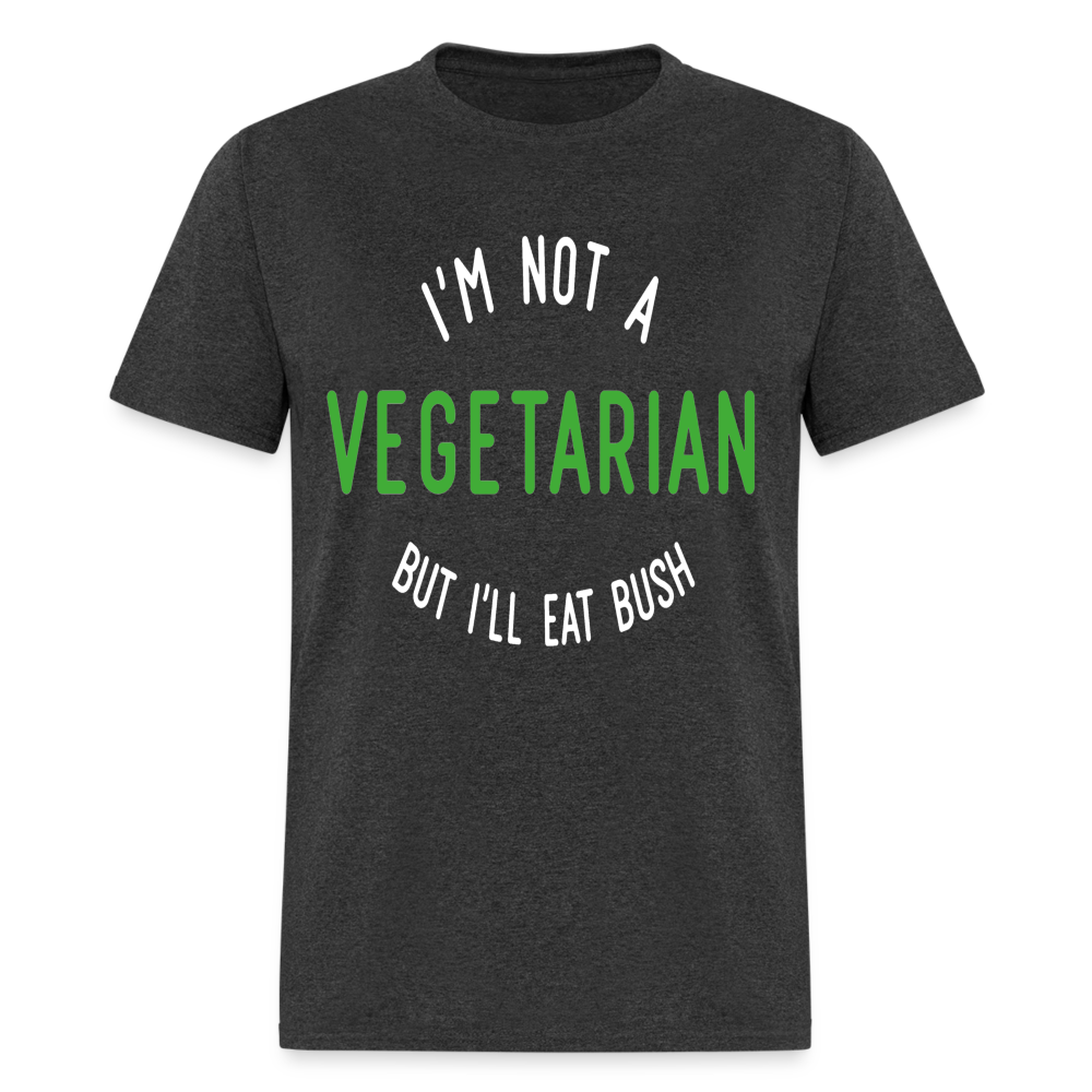 Eat N bush funny T-shirt - heather black