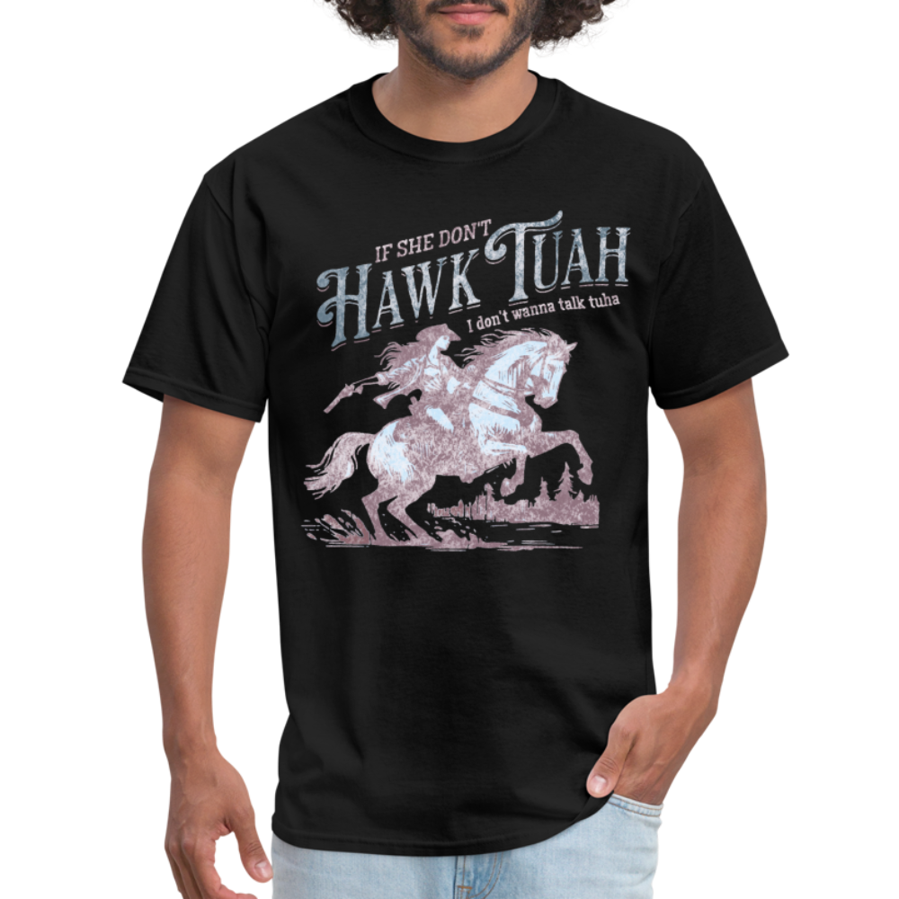 Hawk Tuah Country Unisex Classic T-Shirt - black