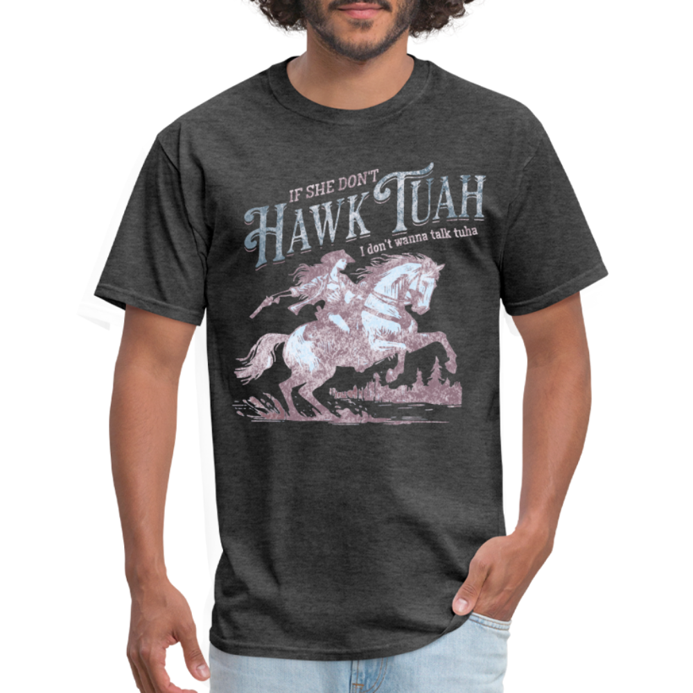 Hawk Tuah Country Unisex Classic T-Shirt - heather black