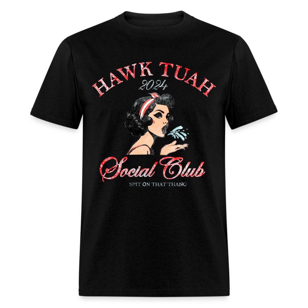 Hawk Tuah Social Club Unisex Classic T-Shirt - black