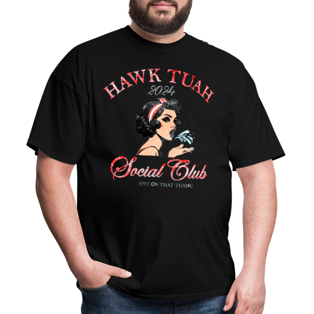 Hawk Tuah Social Club Unisex Classic T-Shirt - black