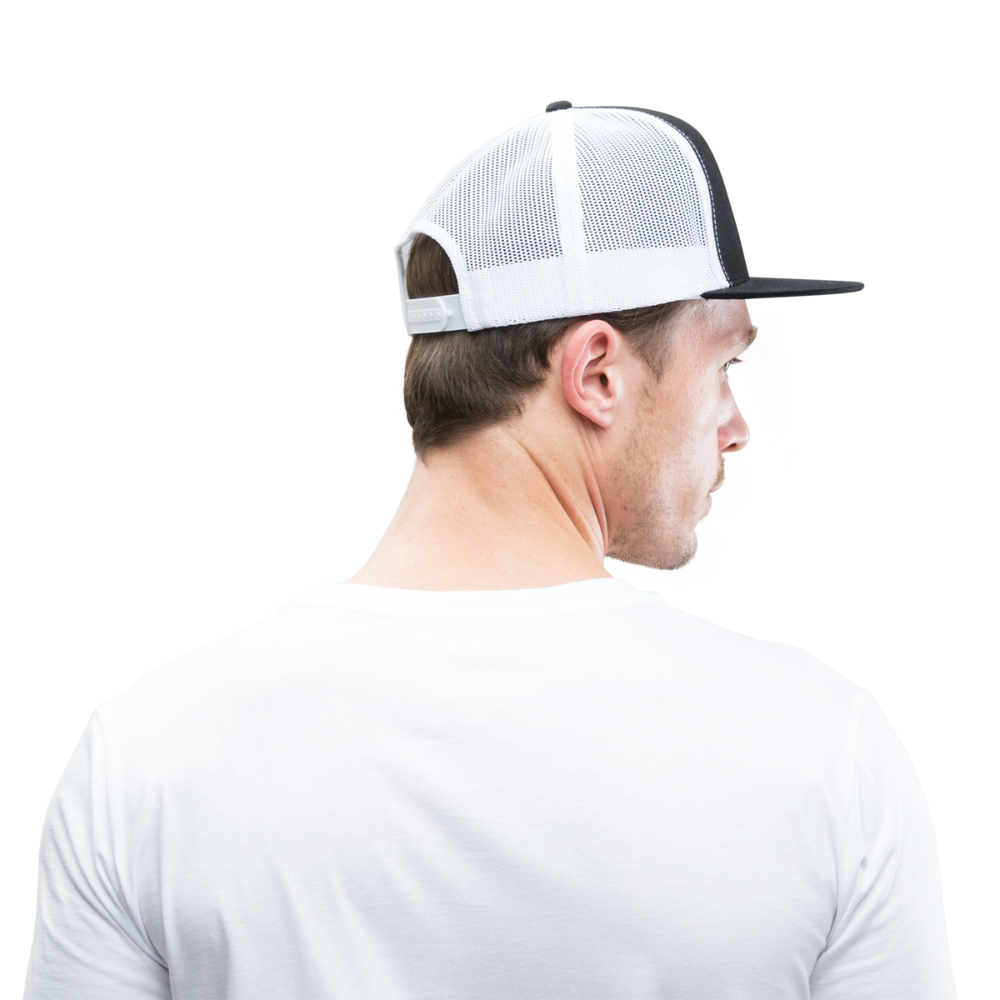 Hawk Tuah Hub Trucker Cap - black/white