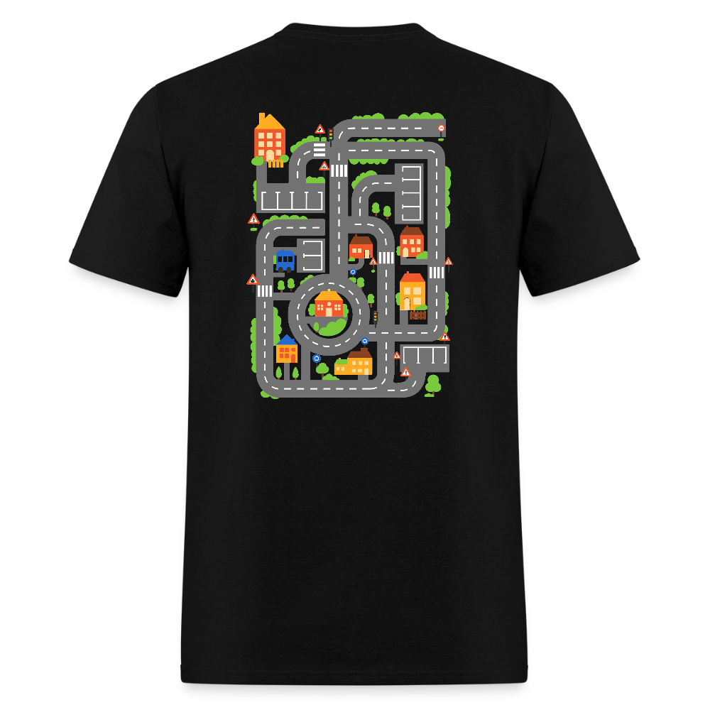 Tired Dad Fathers Day Unisex Classic T-Shirt - black