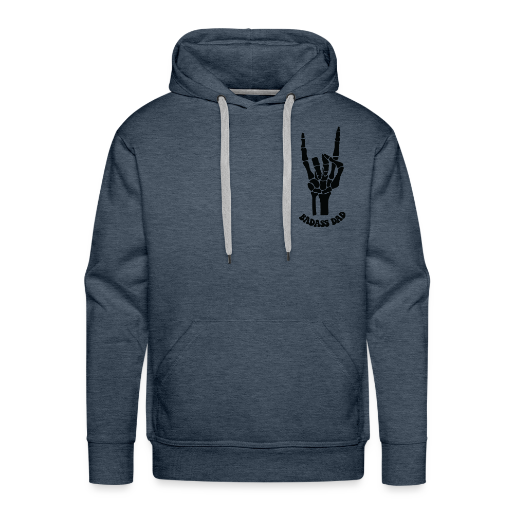 Bad Dads Club Premium Hoodie - heather denim