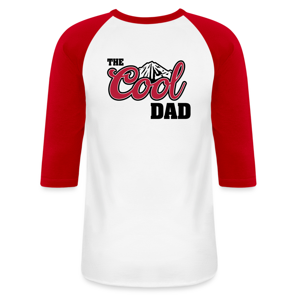 The Beer Dad Raglan - white/red