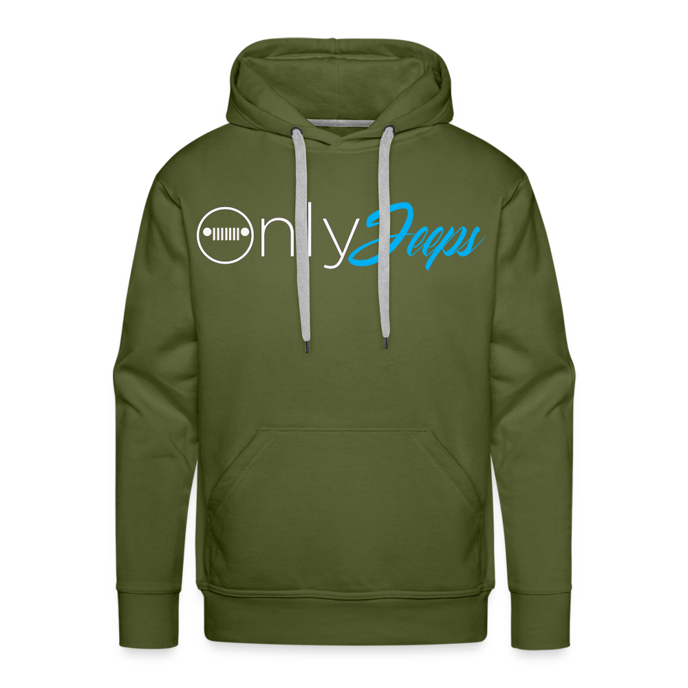 Only Jeeps Men’s Hoodie - olive green