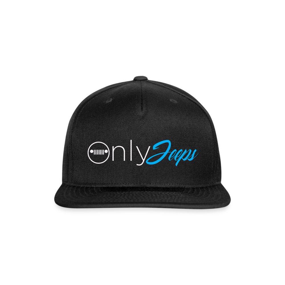 Only Jeeps Snapback - black