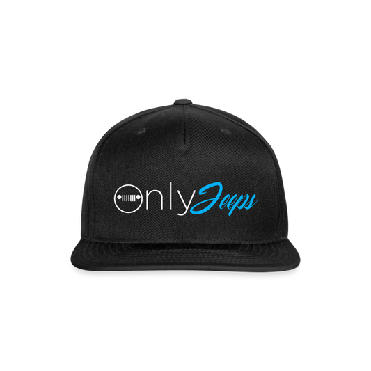 Only Jeeps Snapback - black