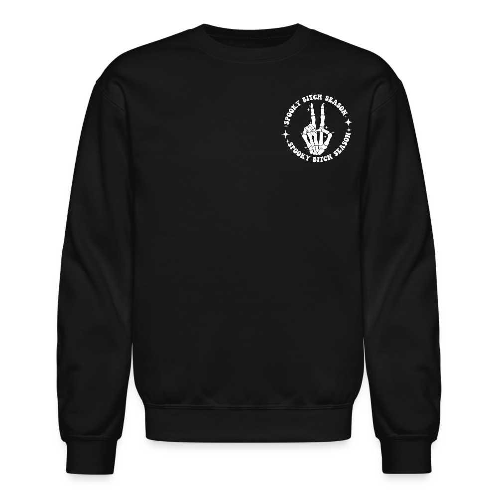 Spooky bitch season Crewneck Sweatshirt - black