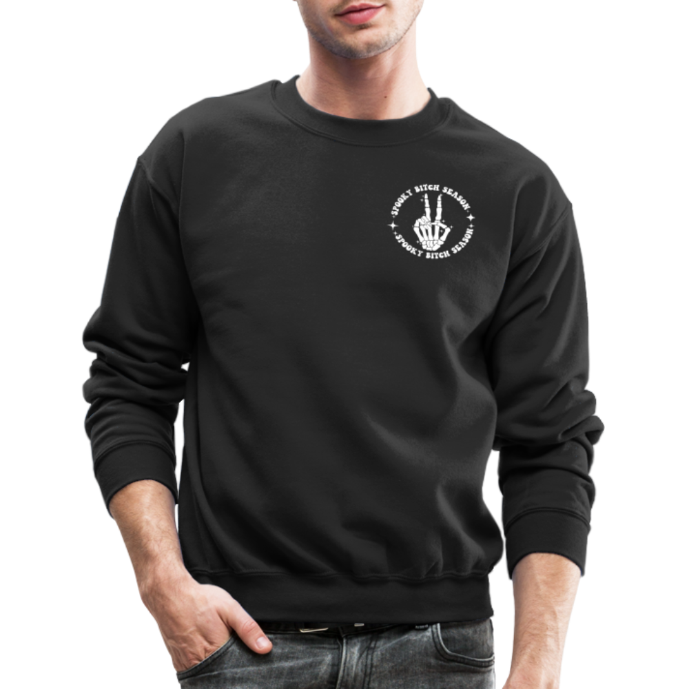 Spooky bitch season Crewneck Sweatshirt - black