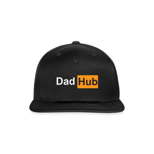 Dadhub Snapback Baseball Cap - black