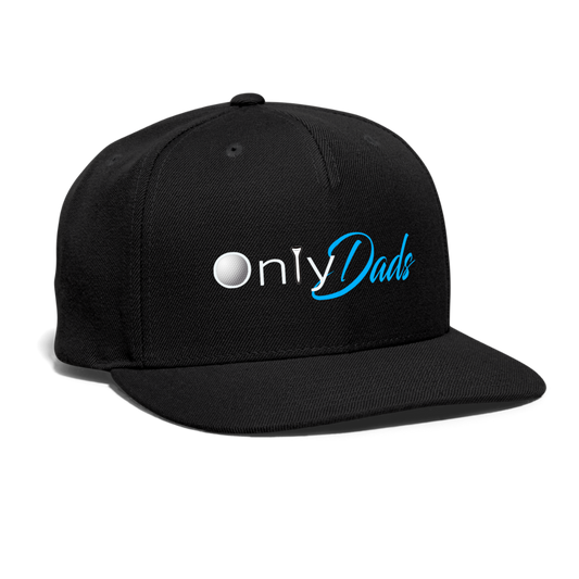 OnlyDads (Golf Edition) Snapback Baseball Cap - black