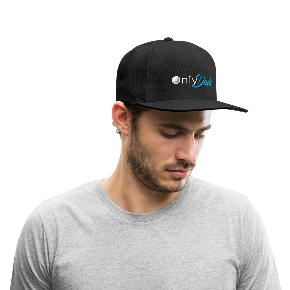 OnlyDads (Golf Edition) Snapback Baseball Cap - black