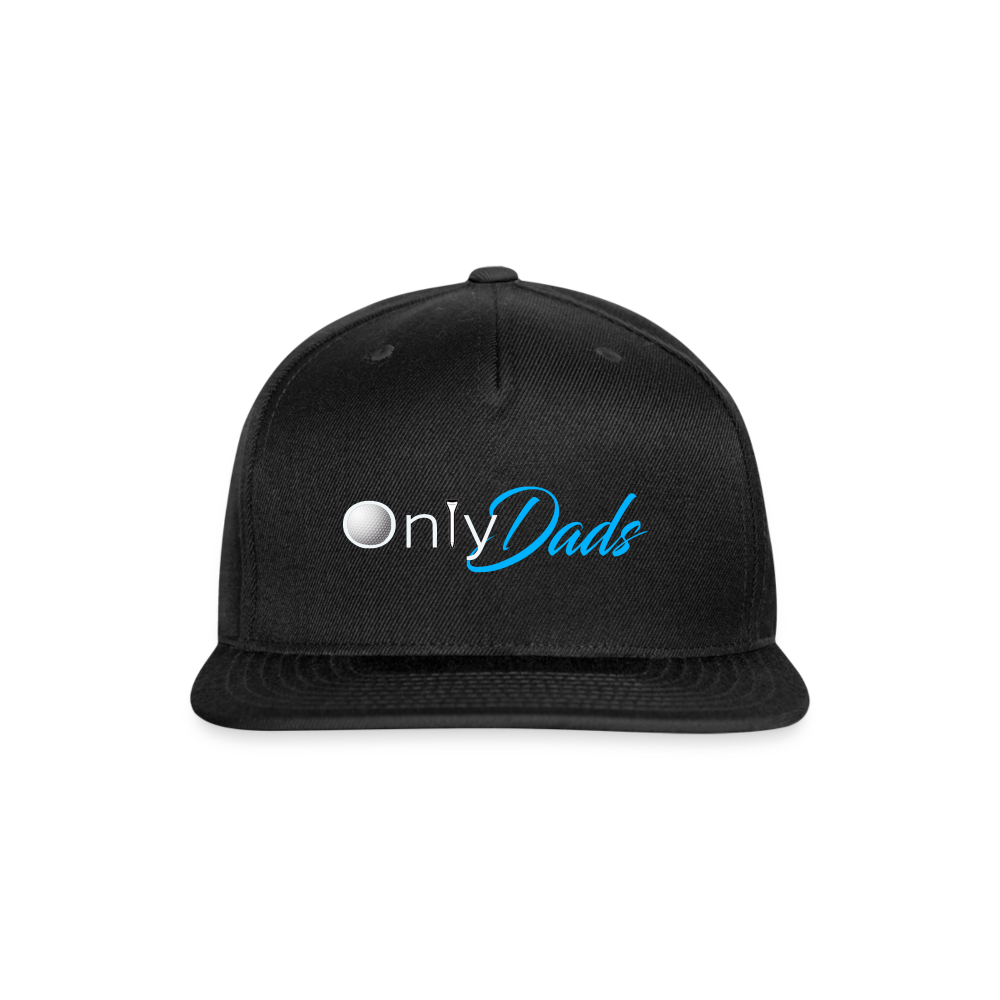 OnlyDads (Golf Edition) Snapback Baseball Cap - black