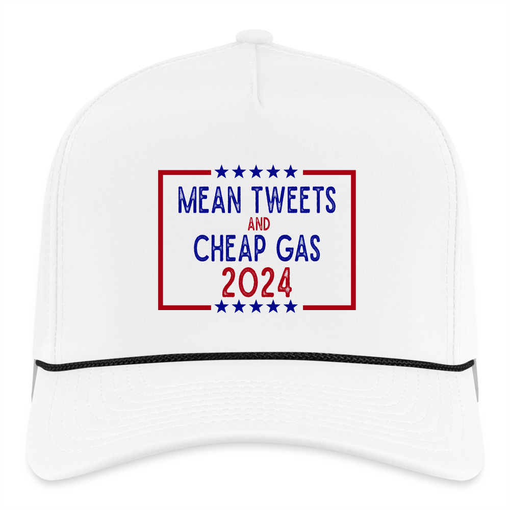 Mean tweets 2024 Rope Cap - white/black