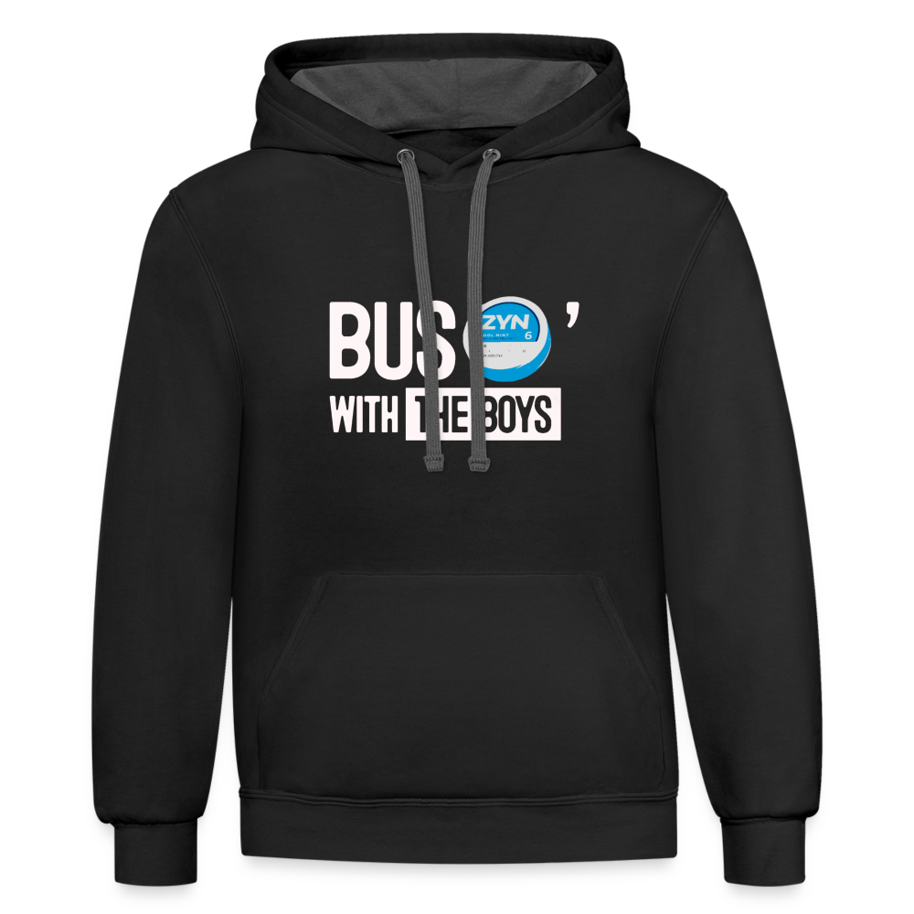 BusZyn Contrast Hoodie - black/asphalt